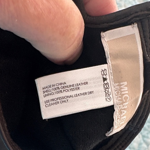 Michael Kors Dark Brown Leather Gloves - Picture 6 of 6